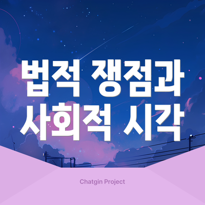 법적 쟁점과 사회적 시각