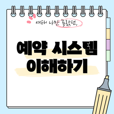 예약 시스템 이해하기