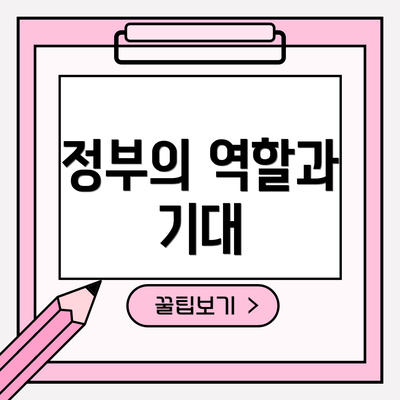정부의 역할과 기대