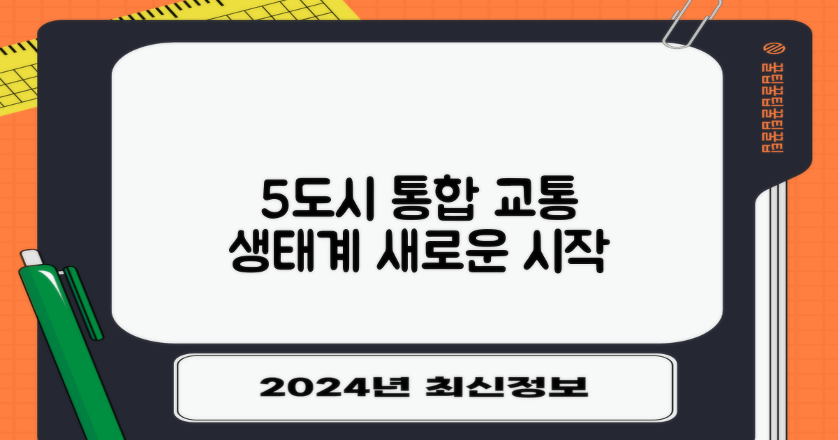 5개 도시, 통합 교통 생태계 조성