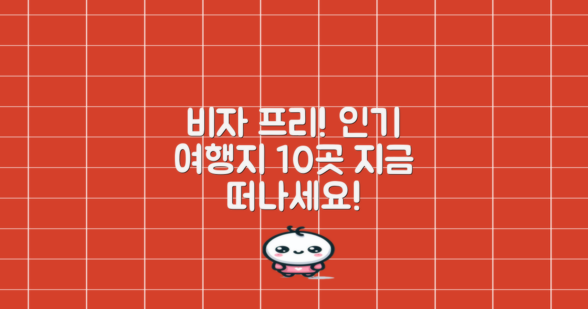 비자 걱정 없는 인기 여행지 TOP 10은?